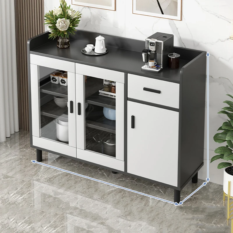 

Black Accent Sideboard Storage Apartment Modular Laden Kitchen Dish Sideboard Corner Vuisine Meuble Furniture Living Room HDH