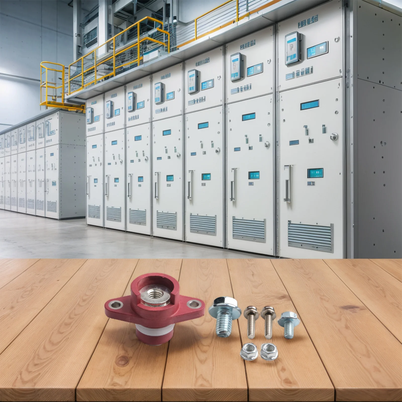 Circuit Efficiency Reliable 150A Brass Terminals Featuring a Design for High Current Connections in Energy Systems