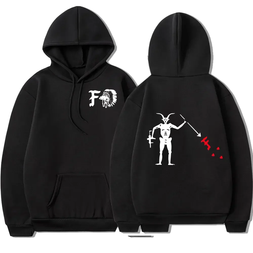 Forward Observations Group Hoodie Death Skeleton Satan Men Graphic Hooded Sweatshirts Gothic Clothes Hoodies Harajuku Streetwear