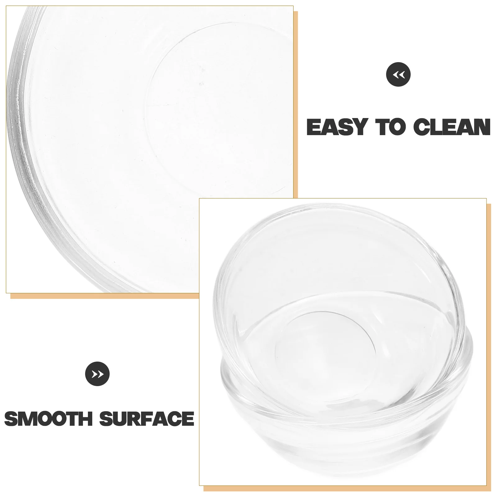 

10 Pcs Glass Bowls for Dessert Pudding Jelly Heat Resistant Food Containers Clear Stacked Serving Bowls Kitchen Utensils
