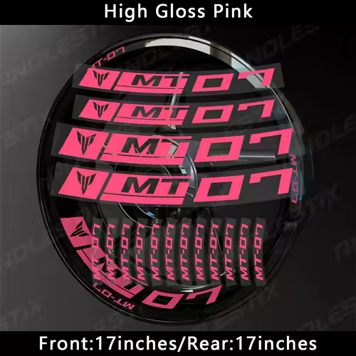 AnoleStix Reflective Motorcycle Wheel Sticker Hub Decal Rim Stripe Tape For YAMAHA MT-07 MT07 - Image 19