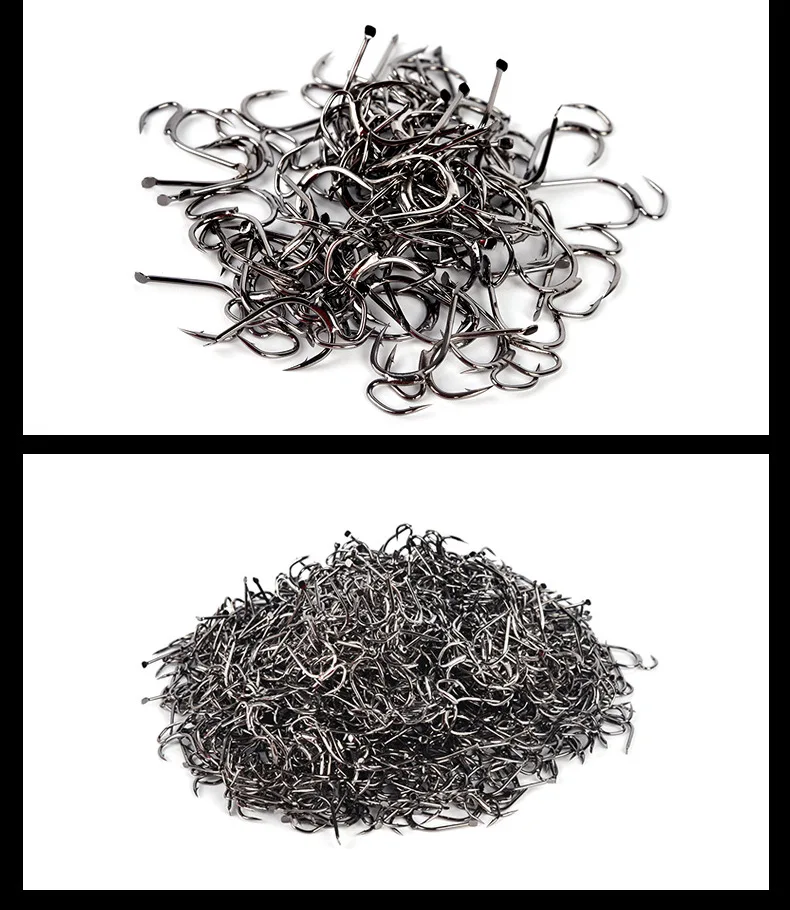 Nouveau Double crochet haute qualité hameçon avec barbe pas facile à tomber 10 pièces/sac 5 #   6 #   7 #   8 #   9 #   10 #   Hameçon de pêche pour matériel de pêche