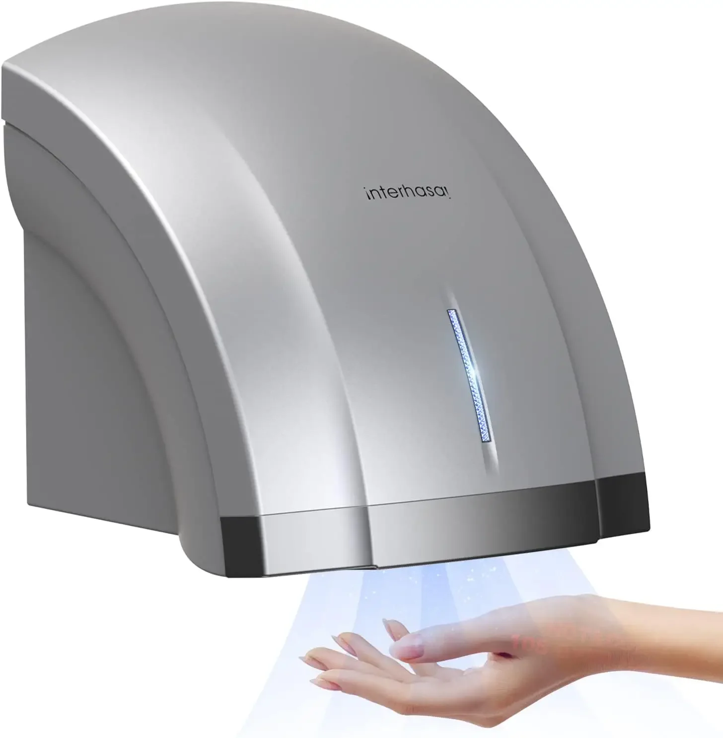 Commercial Hand Dryer, Automatic Electric Hand Dryer 1800W High Speed Hand Air Dryer for Commercial and Household Noi