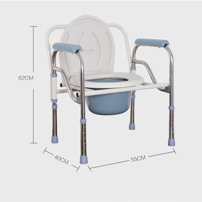 

2025Легкий горшок из нержавеющей стали, складной комод для пожилых людей, стул для душа, принадлежности для реабилитационной терапии