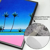 Hiroshi Nagai Vaporwave Japan Beach City Summer Wall Art Canvas Painting Prints Posters Wall Pictures Nordic Living Room Decor 6