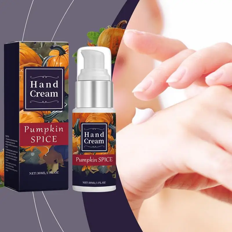 Pumpkin Extract Hand cream Moisturizing Firming Nourishing Hand Cream Anti-drying Whitening hand Cracked Repair cream 30ml