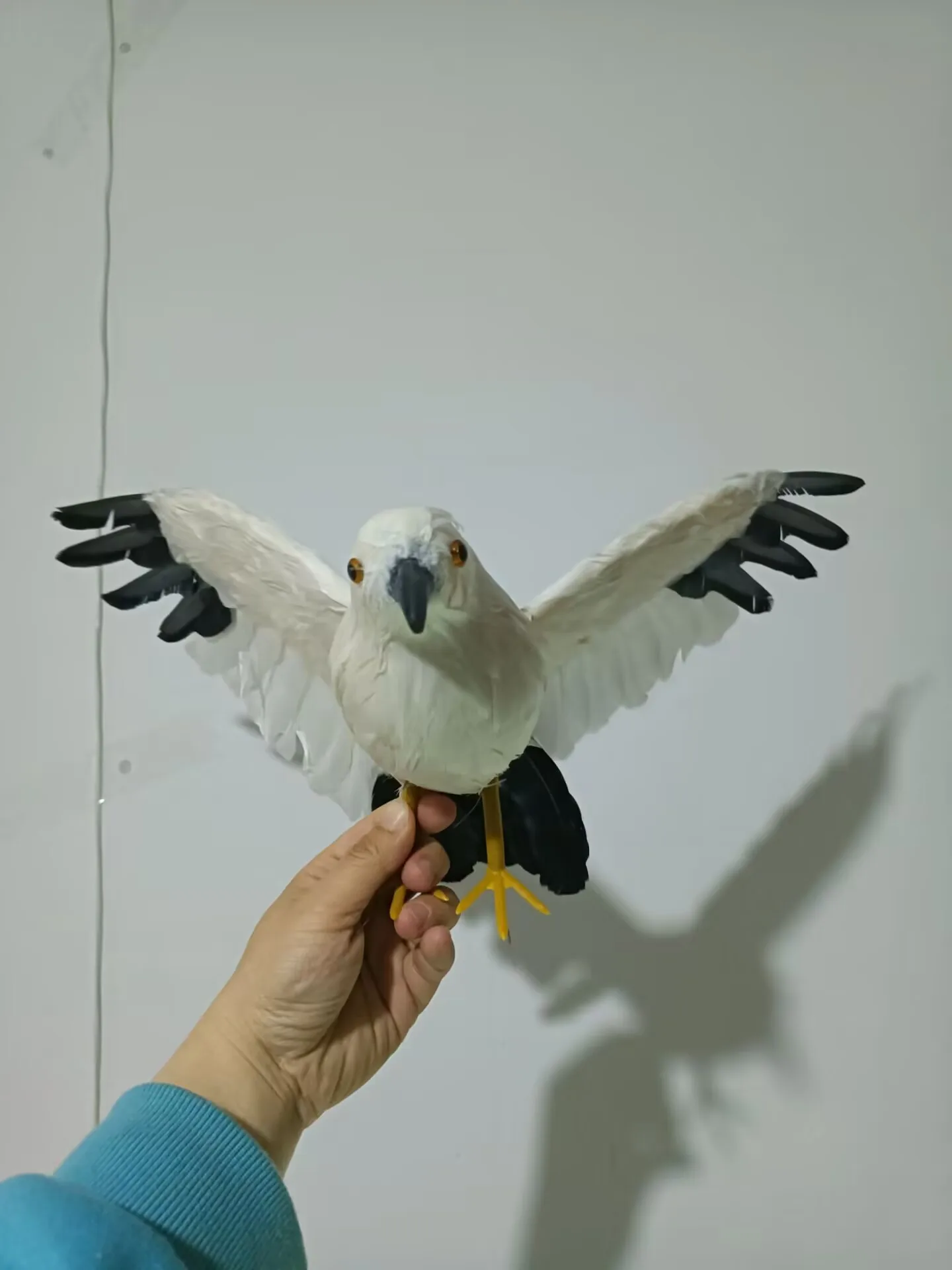

big wings simulation foam&feather seagull model gift about 30x50cm a0127