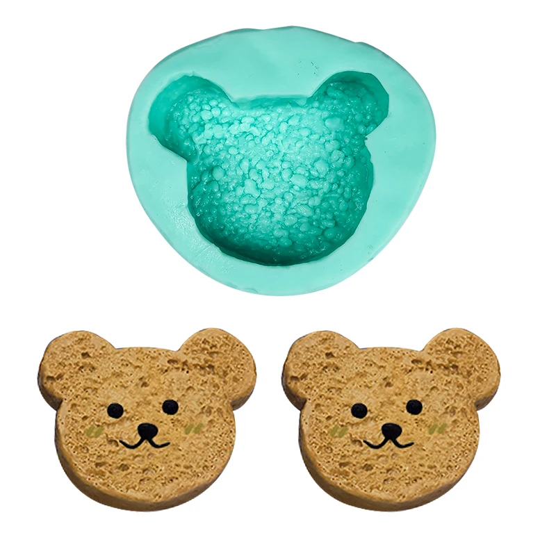 

Little Bear Biscuit Mold Cookie Fondant Cake Mousse Sugar Craft Bake Silicone Mold DIY Handmade Mould Home Decoration DIY Tools