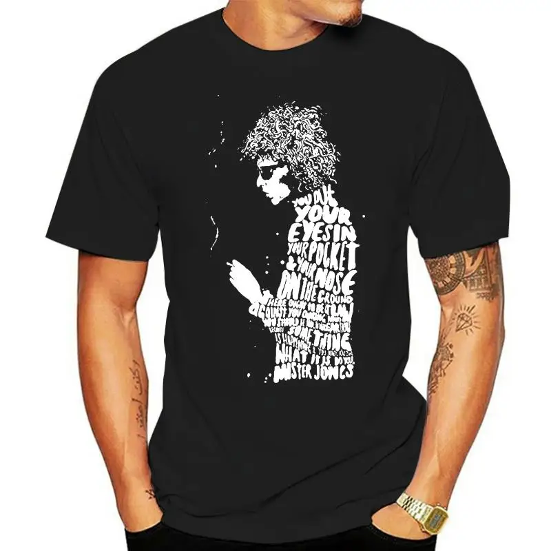 Men's Fashion Tshirts Bob Dylan DIY Cotton Short Sleeve T Shirt For Man Summer High quality