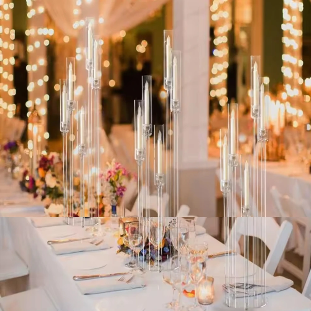 

5pcs/10pcs)49 Wedding Props From Gold Silver table top Walkway Lamps Iron Event Supplies for Hotels and Parties