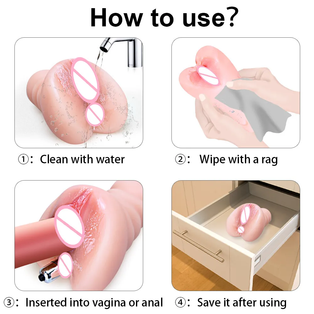 Pocket Pussy Sex Toys for Men 18+ Real Artificial Vagina Male Masturbators Cup Realistic Anal Adults Endurance Masturbation Tool