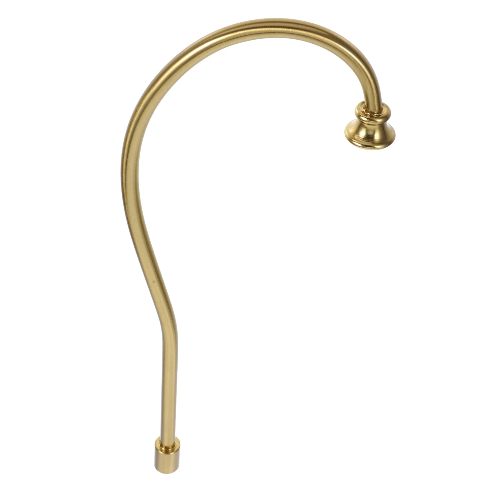 1pc Luxury Metal Table Lamp Stem Replacement Diy Lamp Making Repair Accessory Curved Tube Light Fixture Down Rods For Home Decor
