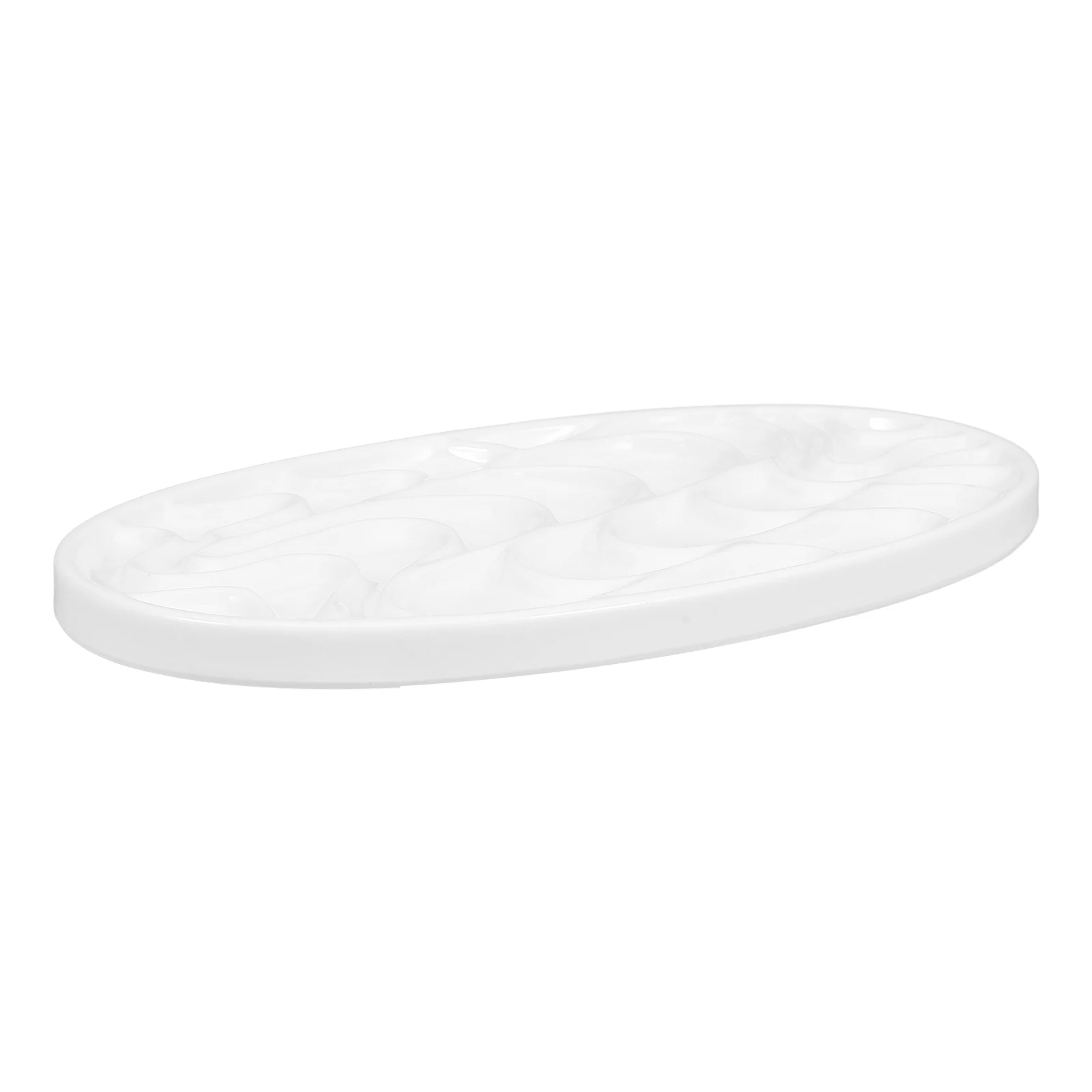 

Oval Color Palette Thickened Imitation Watercolor Painting Art Students Portable White Porcelain Design