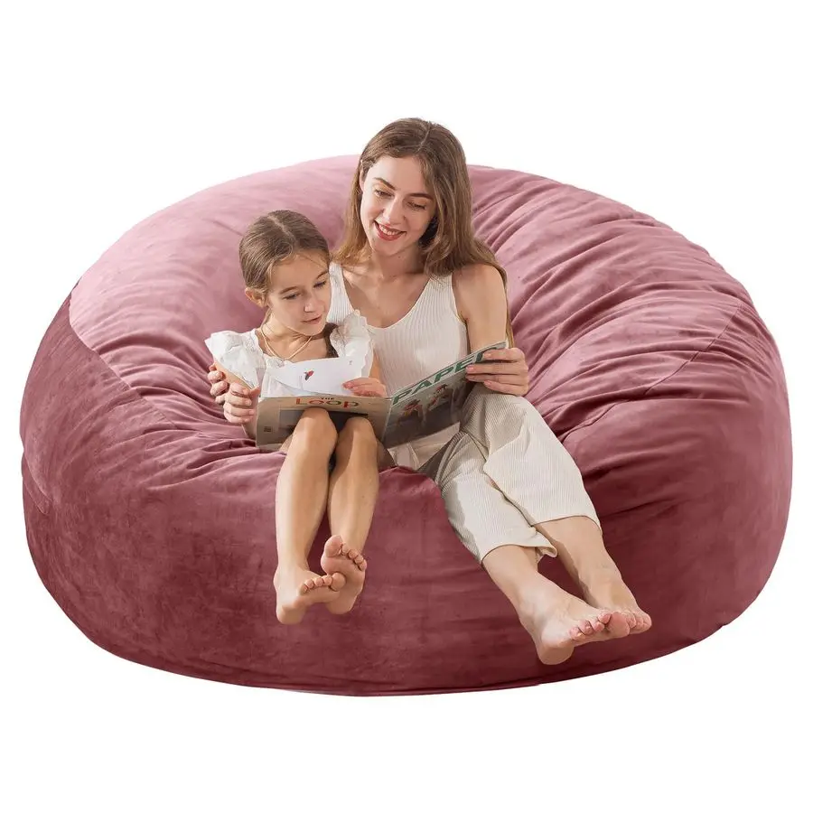 

Large Bean Bag Chair for Adults Kids with Filling, 3 ft Memory Foam Bean Bag Chairs with Filler Included, Ultra Soft Dutch Velv