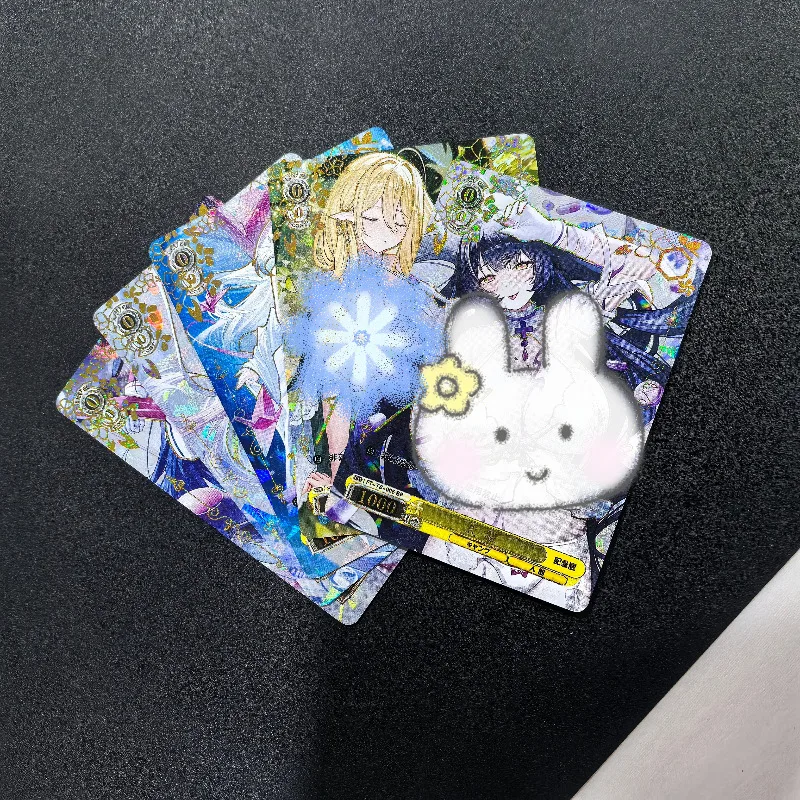 Akcesoria do gier anime DIY WS Czarne i Białe Skrzydła Edycja Pamiątkowa Kolekcja Kart Flash Azur Lane Zabawki Prezenty Urodzinowe