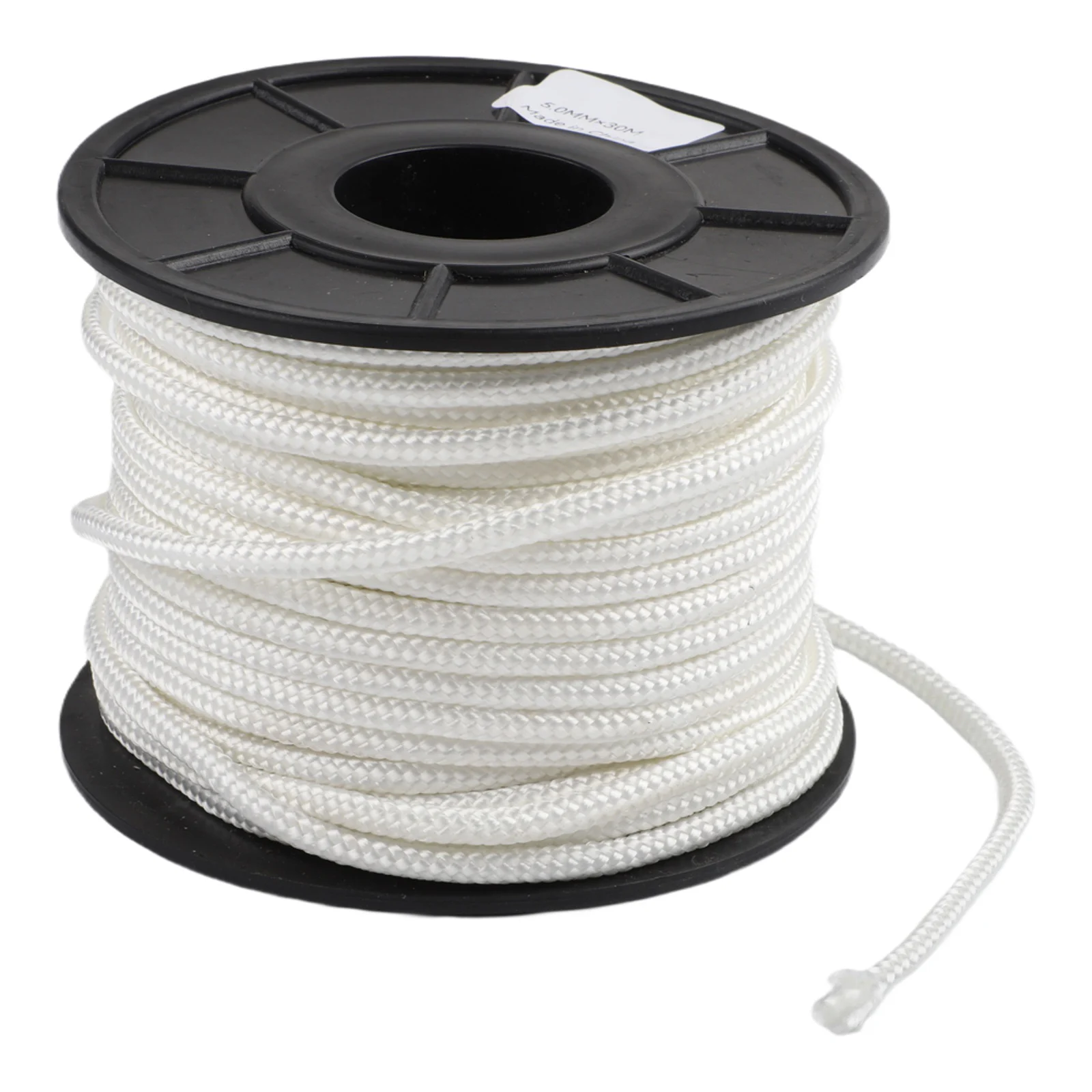 30m Nylon Recoil Starter Rope 5mm Trimmer Starter Cord For Lawnmower Chainsaws Trimmers Machine Starter Pull Cord White
