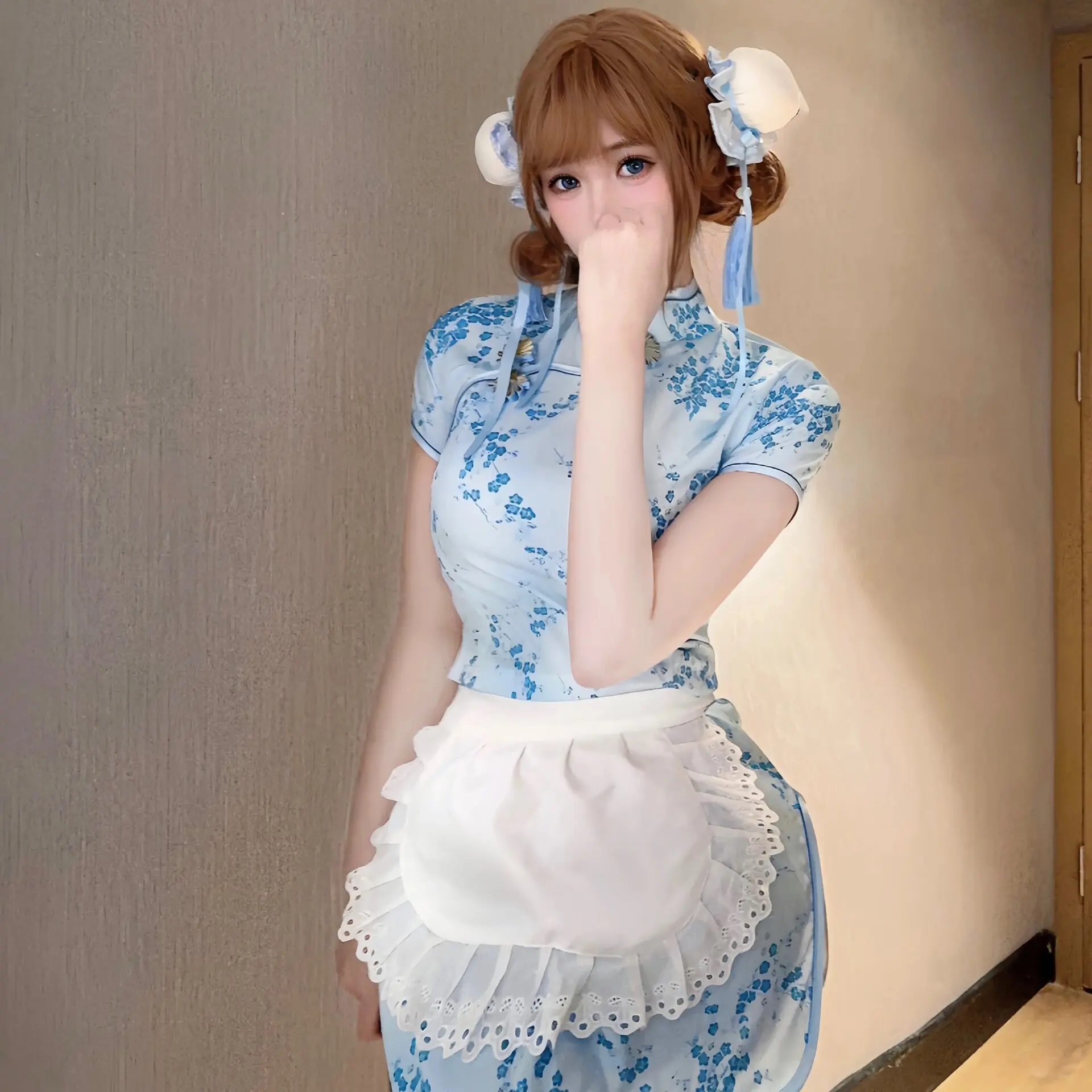 جديد الصينية Sle Dr loween Cisas Cosplay orm ort Sve خادمة orm ort ملابس يومية