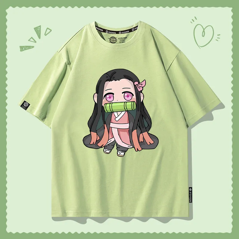 Ghost Killing Blade Co Branded Short Sleeve T-shirt Summer Midouzi Animation Anime Printed Men's and Women's Casual T-shirt