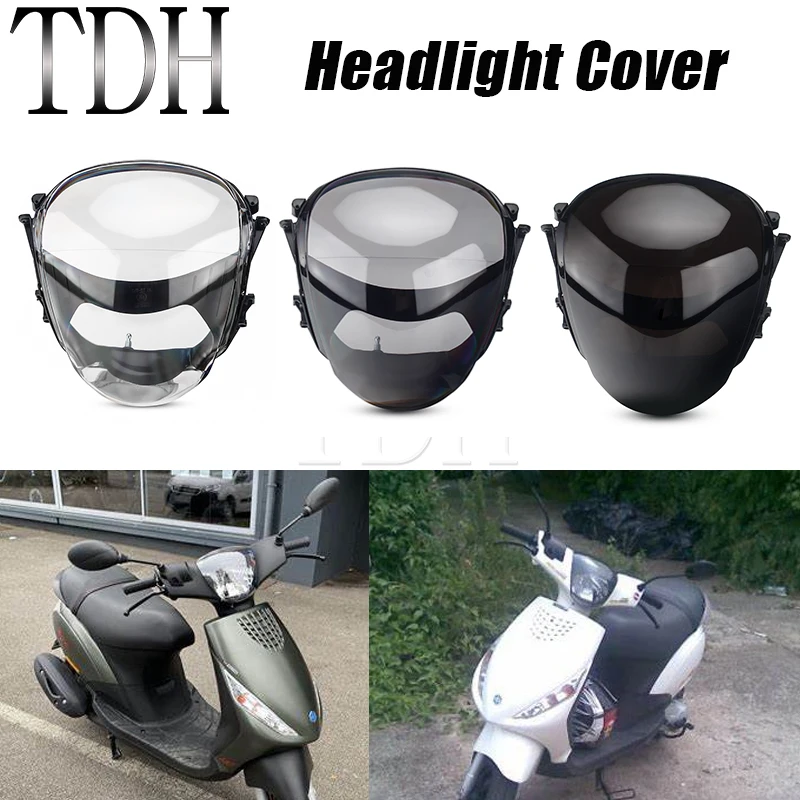 Obudowa ochronna obiektyw do motocykla z przezroczystego przedni reflektor dymnego do 100 Zip 98 4T 125 124 50 49 2T AC 50 49 4T 50 2T DT SP