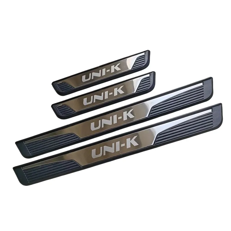 For Chang'an UNI-K Plastic Door Sill Strip Anti-scratch Pedal  Anti-Collision Car Accessories Beautiful Welcome Pedal