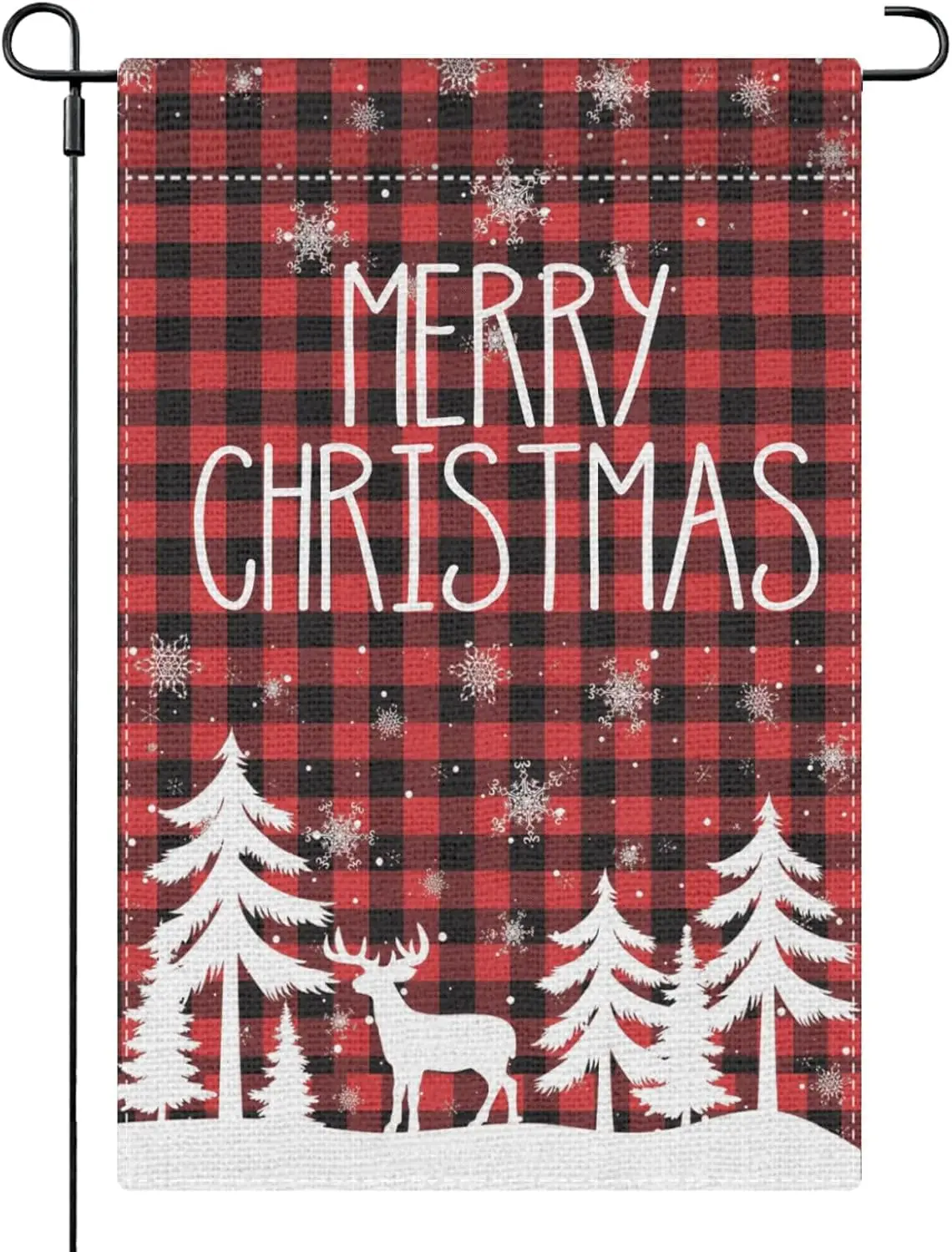 HSIAHOU Garden Flags For Outside Merry Christmas Garden Flag 12''x18'' Double Sided, Art Yard Flags Double Sided LOI zzo