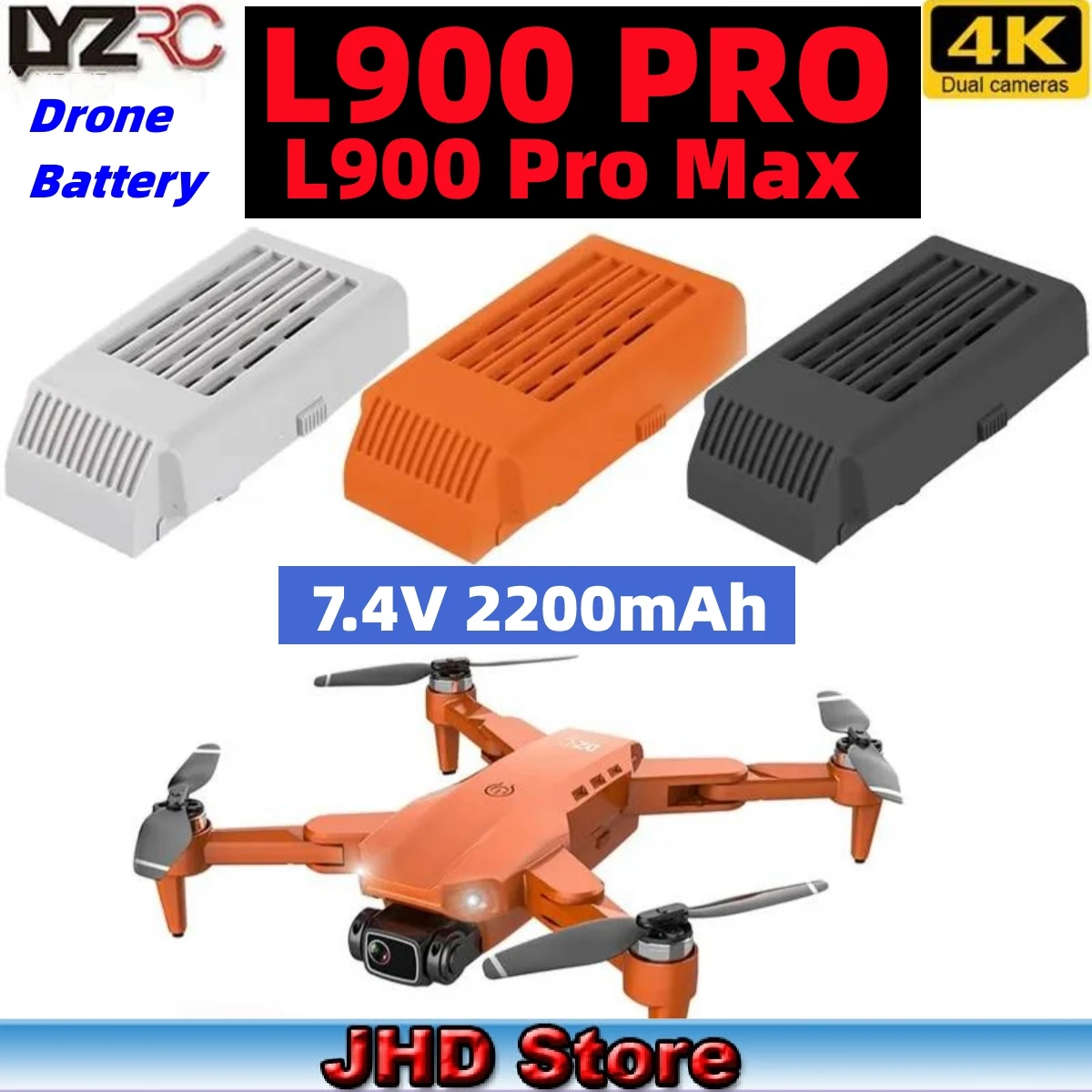 JHD Bateria Drone L900 Pro Original LYZRC L900 PRO MAX Drone Battery For Drone L900 PRO MAX Battery Accessorie Wholesale