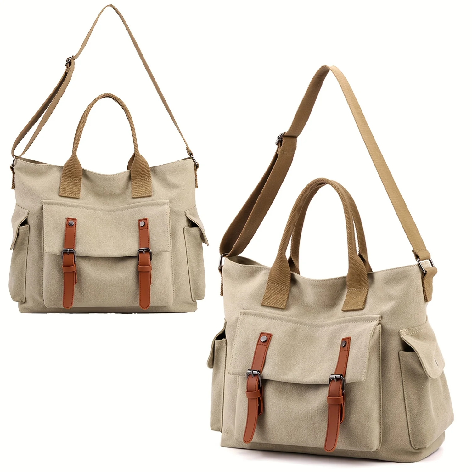 

Stylish Casual Classic Shoulder Bag with Top Handle, Large Capacity Multi-Pockets, Perfect for Daily Commuting