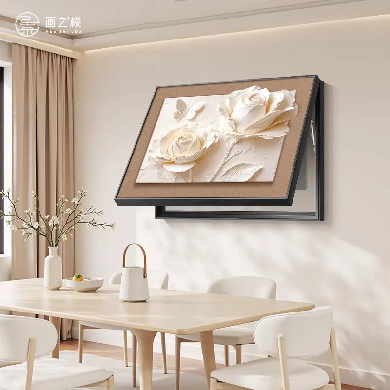 

New modern luxury electric meter box shading painting, weak current box shading painting, distribution box decoration painting,