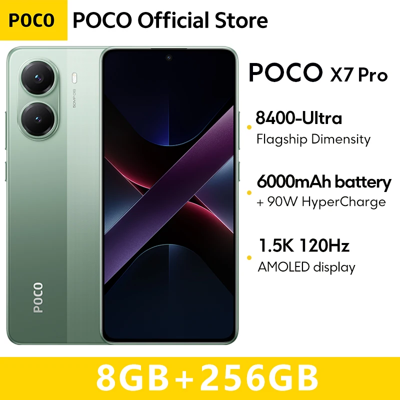 Global Version POCO X7 Pro Cellphone 256GB 512GB Dimensity 8400