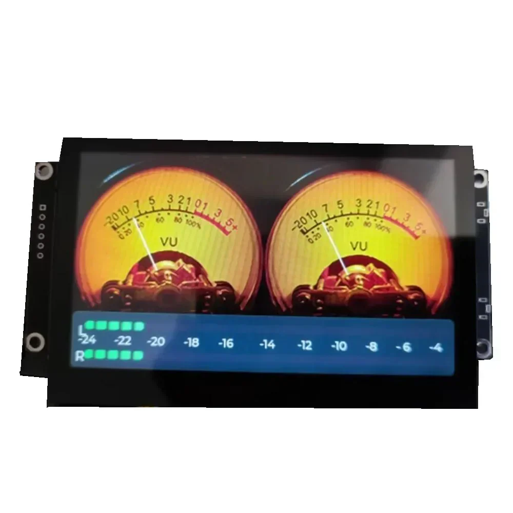 4.3-inch Voice-activated Analog VU LCD Color Spectrum Module Level Spectrum 5V for Power Amplifier