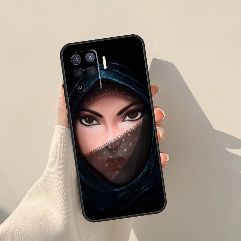 Musulmano Hijab Ragazza Caso Per Oppo A17 A57 A77 A60 A80 A40 A18 A38 A58 A78 A98 A96 A76 A16 A94 A74 A54 A15 A5 Pro