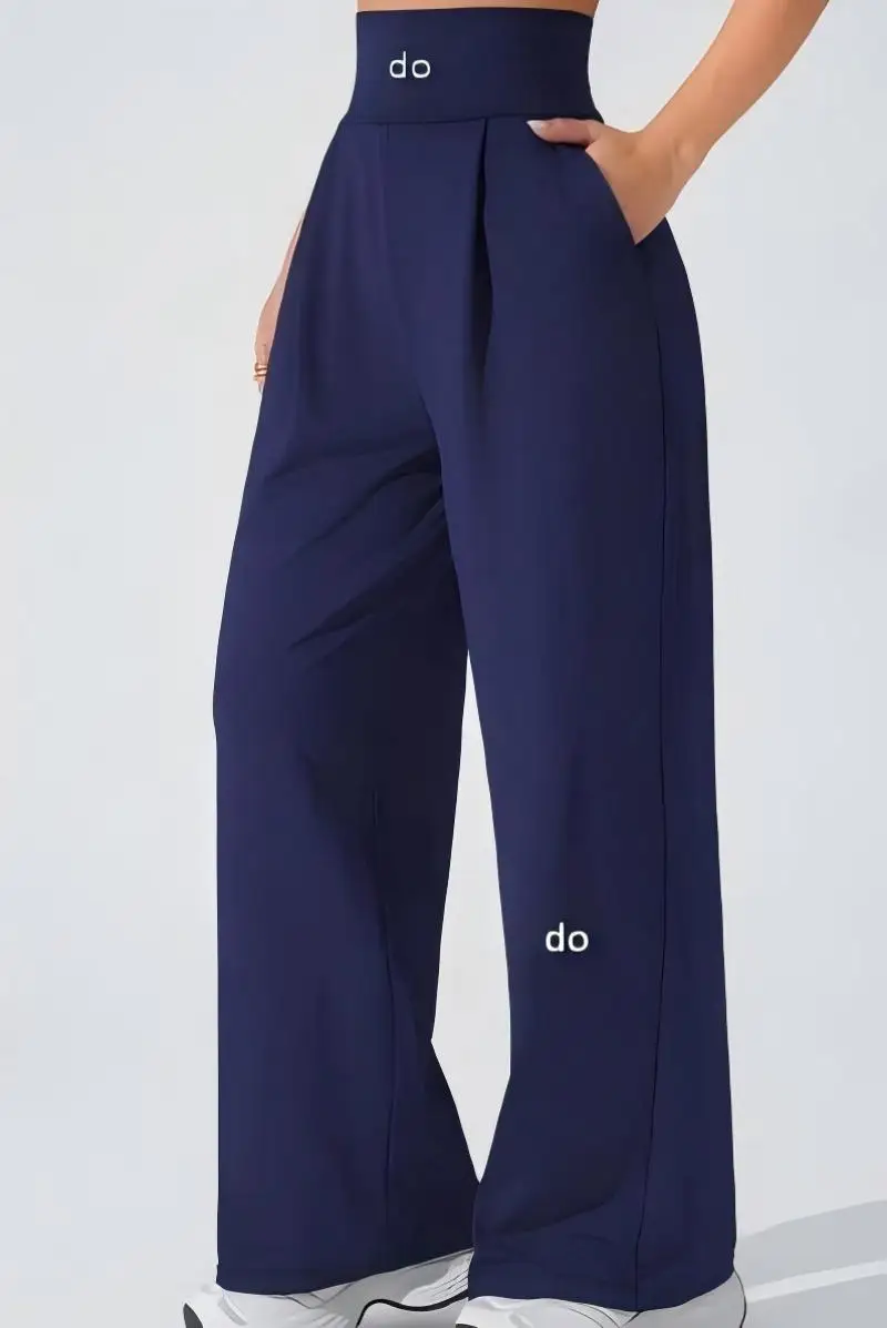 2026 Latest Fashion Concealed Meat Drop Straight Leg Pants, High Waist Yoga Clothes, Pants, Outdoor Sports