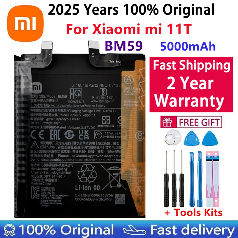 Fast Shipping 100% Original Battery For Xiaomi Poco X3 F3 Redmi K40 10T 11T Mi Mix 1 2 2S 3 4 11 Mi11 Lite Ultra Pro Batteries image 6