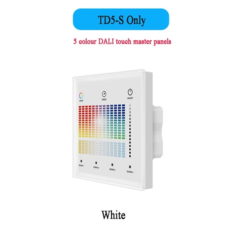 DALI Wall Mounted Smart Panel Remote RCB&CCT Dimmer Panel LED Smart Dimming Control For Smart Home