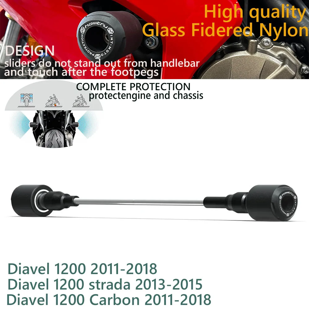 

For DUCATI Diavel 1200 2011-2018 Diavel 1200 strada 2013-2015 Diavel 1200 Carbon 2011-2018 Crash Protection Bobbins