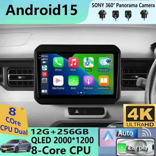 Android 15 Radio de coche para Suzuki Ignis 2016 - 2020 Multimedia estéreo Carplay 4G WIFI sistema de navegación GPS unidad principal Autoradio BT