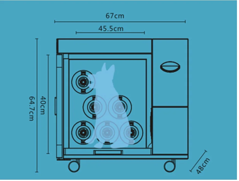 Pet Grooming Dryer Box กล่องเครื่องเป่าสุนัข U4 อัตโนมัติ Cat Hair Blower Box Dryer Room