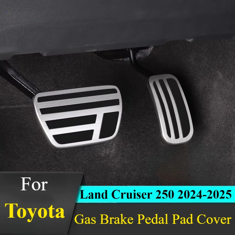 

For Toyota LC250 2024-2025 Gas Brake Pedal Pad Non Slip Wear Resistant Anti Skid Cover Set Car Interior