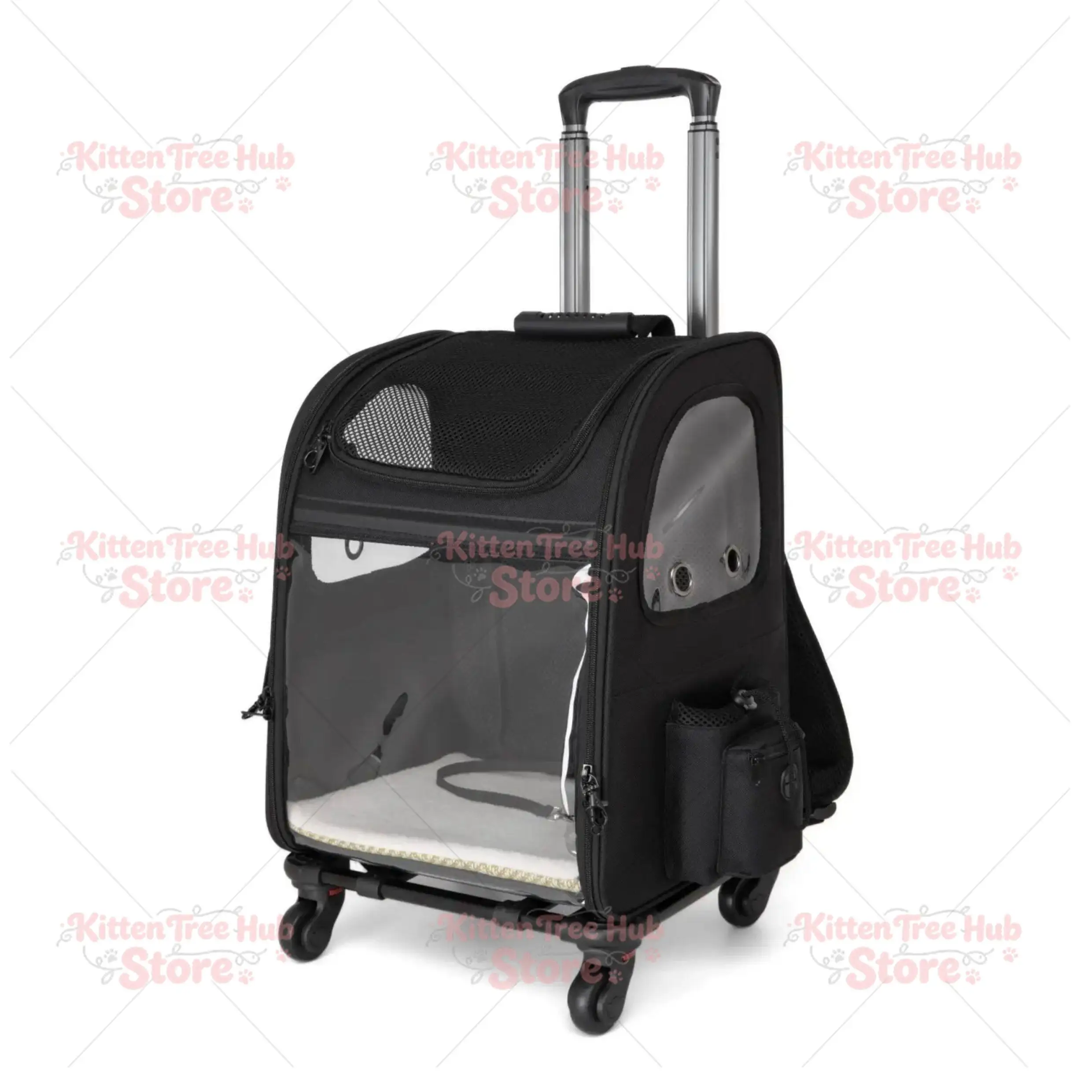 Pet Carrier Trolley Bag - Foldable, Backpackable