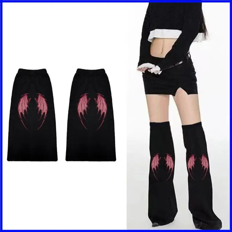 

Women Flared Leg Warmers Harajuku Leg Sleeves Punk Baggy Cuffs Ankle Heap Socks