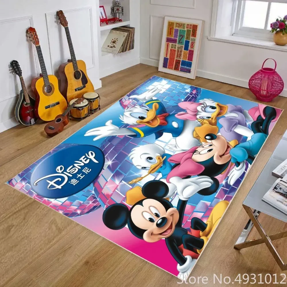 

Disney Mickey Minnie Mouse Baby Crawling Kids Play Mat Children's Mats Rug Carpet for Living Room Kitchen Home Decor Floor mat