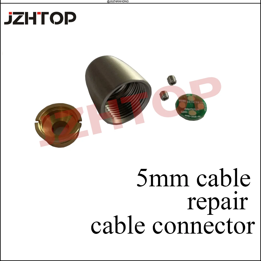 5mm Pipe Camera Cable Connector Pipeline Inspection Camera Broken Cable Repair Kit Replacement Spare Part For Wopson