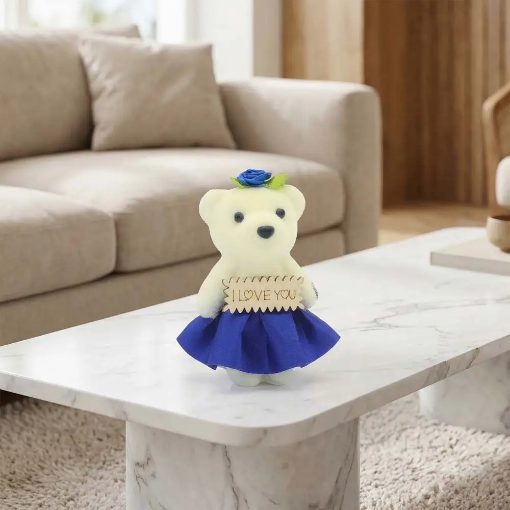10pcs/set Wedding Gift Foam Bear Bear Foam Animal Mini Bear Flower Bouquet DIY 10cm Cartoon Bouquet Girl Birthday Gift