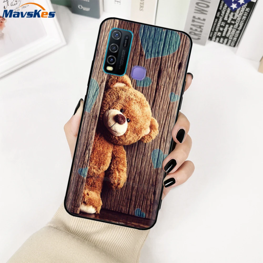 For vivo Y30 1938 Case Back Phone Cover for vivo Y30 Y50 VivoY50 Y 50 1935 Y 30 Silicon Soft Bumper black soft tpu phone cases