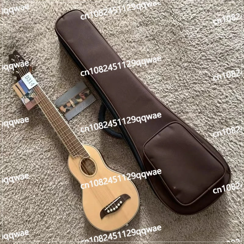 

34-дюймовая дорожная сумка из шпона с поверхностью ели и акустической гитары