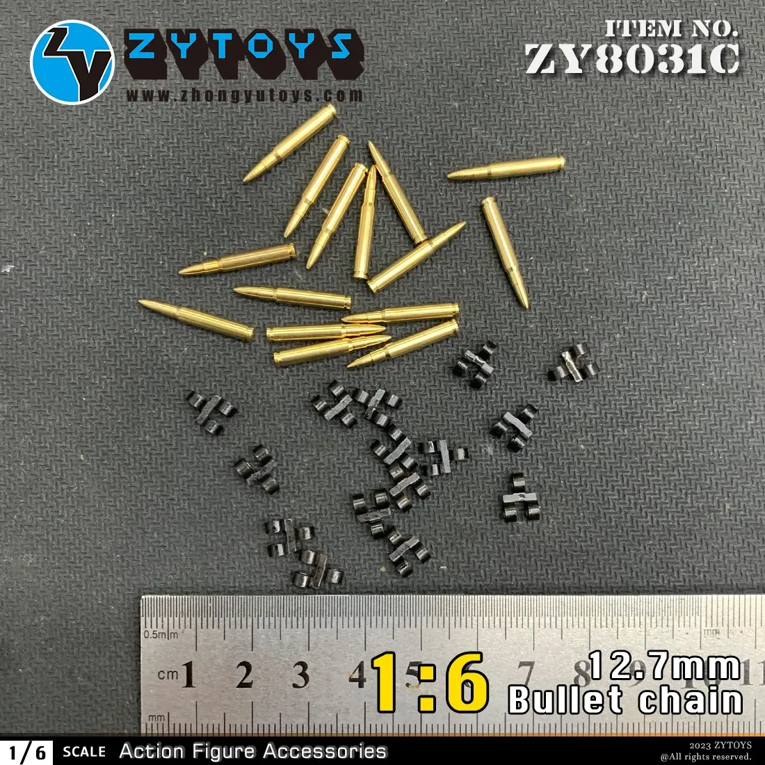 15pcs/set 1/6 Scale  12.7mm Bullet  Chain Machine Gun Bullet Model Fit 12-inch Soldier Action Figure Body Dolls Accessory