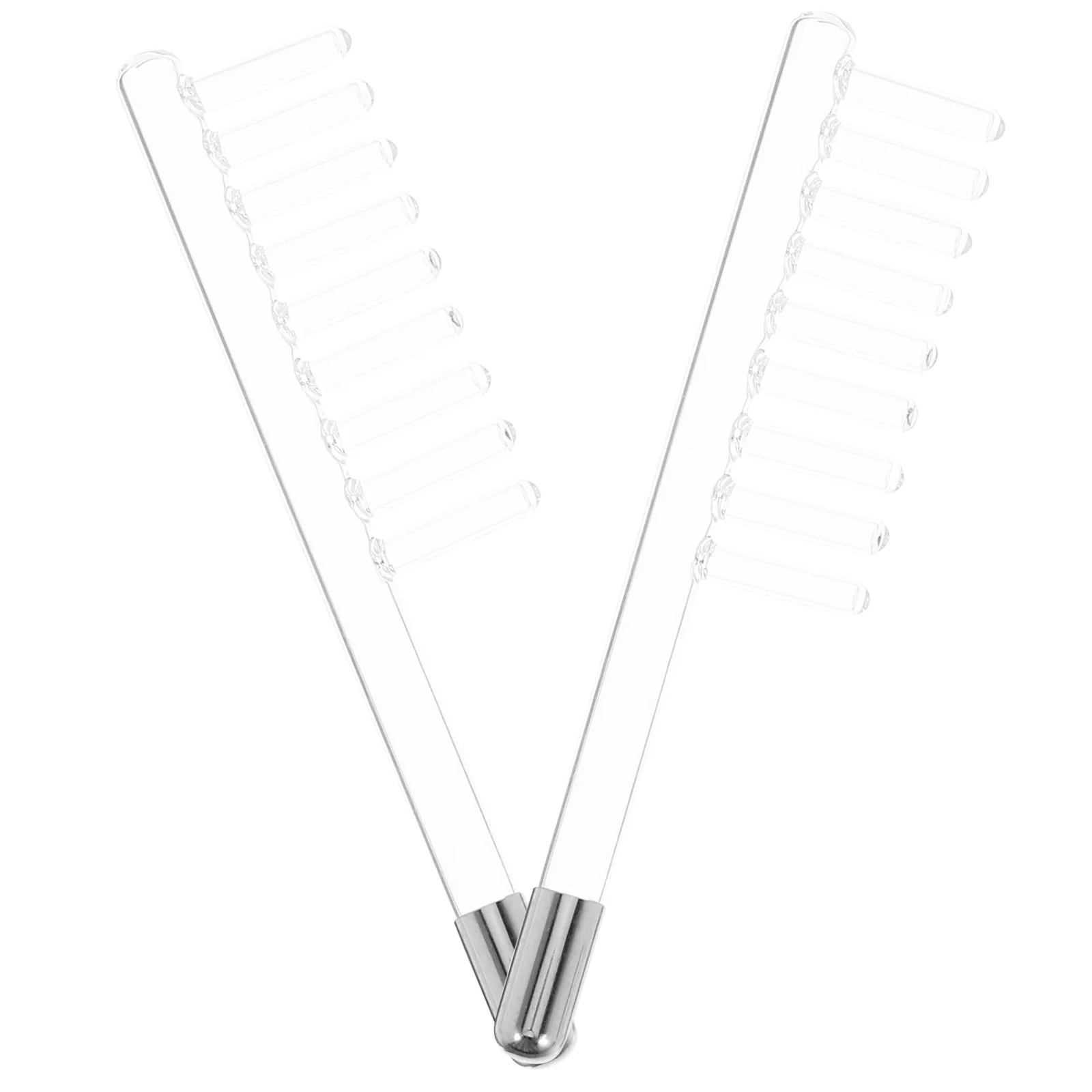 

Electric Therapy Rod Accessories Comb Glass Electrode for High Frequency Tube Facial Wand Replacement Parts Attachment