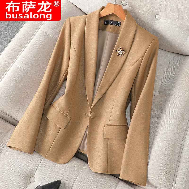 

Новый стильный модный костюм, повседневный женский профессиональный пиджак с длинными рукавами, официальная куртка, рабочая одежда8611