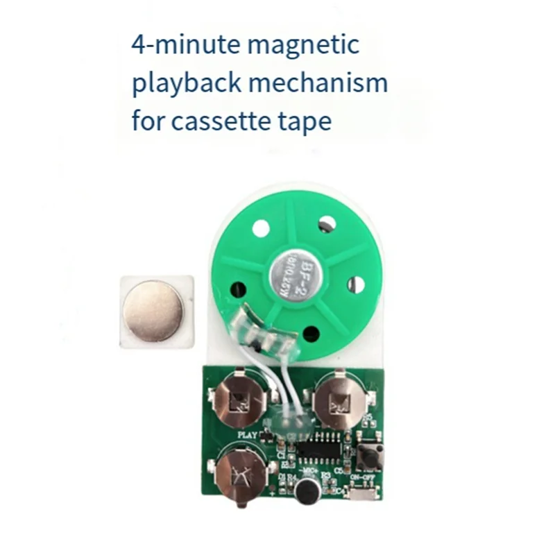 A25P صوت مغناطيسي رقاقة الصوت بطاقة المعايدة وحدة صوت 4 دقائق لتقوم بها بنفسك وحدة بطاقة المعايدة القابلة للتسجيل وحدة تحية الصوت