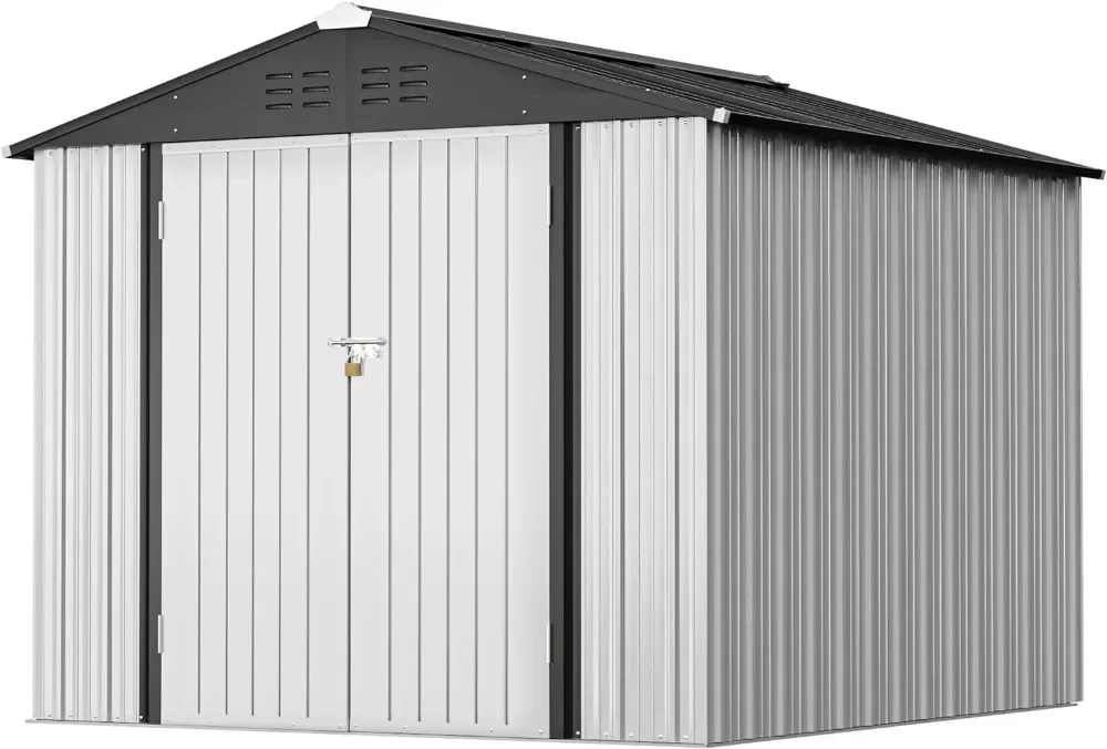 Outdoor Storage Shed 5FT x 3FT, Steel Utility Tool Shed Storage House with Door & Lock Metal Sheds Outdoor Storage for Backyardt